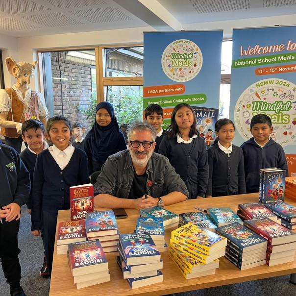 David Baddiel visited Central Park School in London